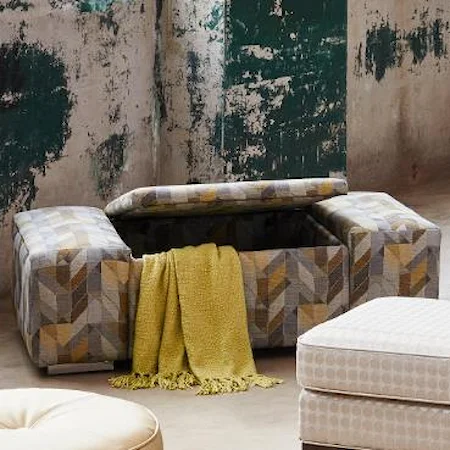 Depot Storage Ottoman with Legs